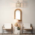 thumbnail image 5 of J&D Designs Cape 1-Light Rattan & Linen Table Lamp in Natural/White, 5 of 5