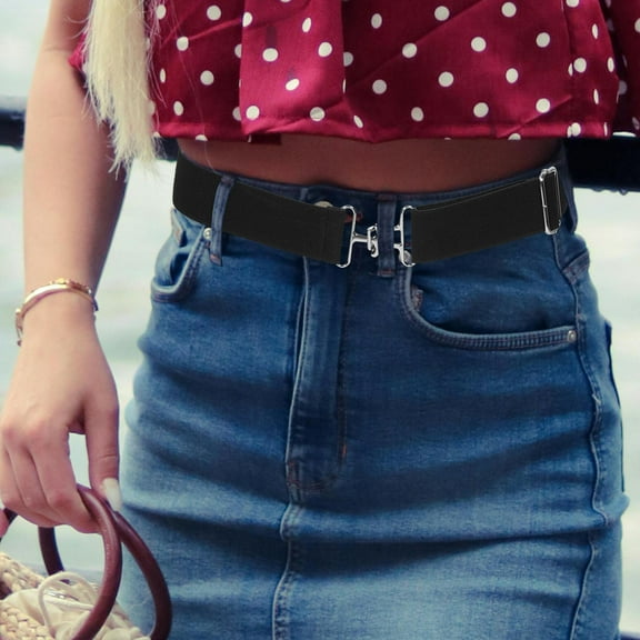 Worgeous Sports Belts with Adjustable Buckle Girls Riding Belt with Buckle Wide Horse Bit Belt for Women Elastic Belt for Women Riding