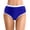 A224-Blue, variant on Womens High Waisted Swim Bottom Retro Triangle Bikini Bottoms Tummy Control Scrunch Swimwear Red,S