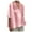 Pink-42, variant on Mittory Women Lapel V Neck Linen Tops 3/4 Sleeve Spring Blouses Shirts Boho Style Dressy Casual Tunic Ladies Clothing