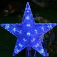 thumbnail image 2 of BinKFF Christmas Tree Topper Star 8.7" LED Lighted Star Tree Top, Glitter Golden Treetop Decorations with 20 Warm White Lights, Battery Powered Decor for Home Holiday Xmas Party Indoor, 2 of 8