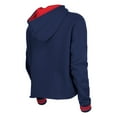 thumbnail image 3 of Women's 5th & Ocean by New Era Navy USWNT Athleisure Cropped Fleece Pullover Hoodie, 3 of 3