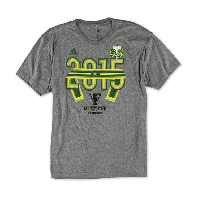 adidas Womens 2015 MLS Cup Champion Graphic T-Shirt, Gris, Medium