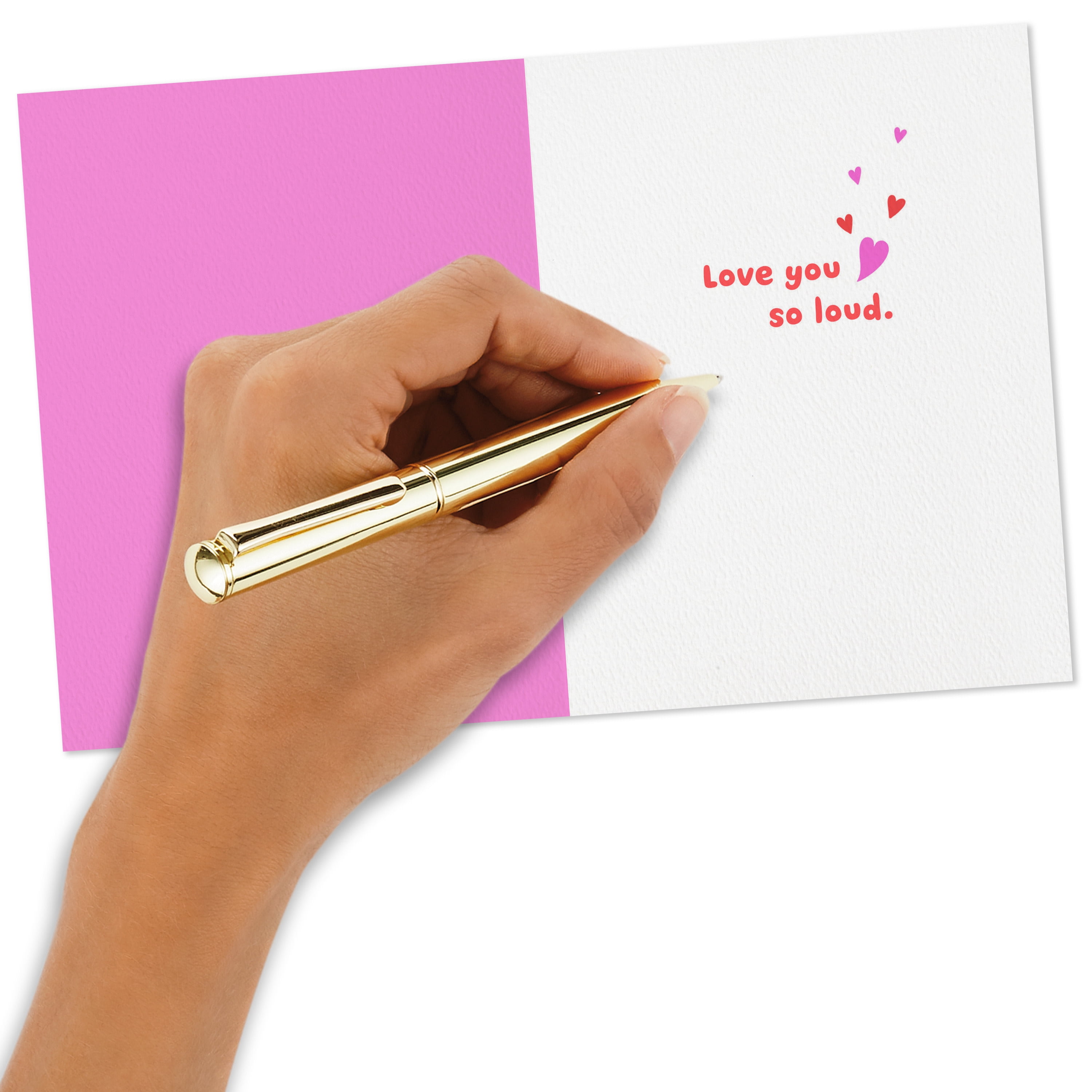 Hallmark Good Mail Anniversary or Valentine's Day Greeting Card (Love You So Loud)