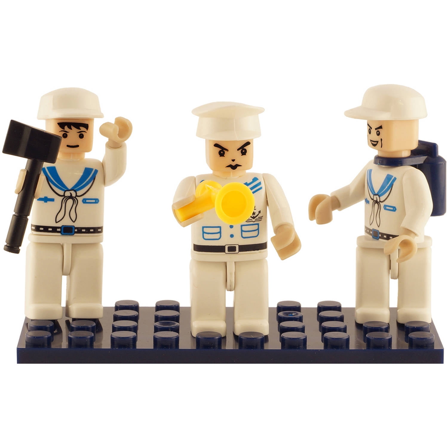 Brictek - 3 Mini-Figurines, Navy