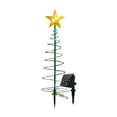 thumbnail image 2 of HCBY Christmas Tree Warm Light, Solar Powered, Floor to Ceiling Wrought Iron, Outdoor Courtyard Decorative, Landscape Street Colored Light (B,30"x8"), 2 of 9