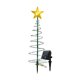 thumbnail image 2 of Árbol de Navidad solar para decoración navideña al aire libre, luces LED navideñas con 8 modos de estrella, impermeables, para patio, jardín, césped, decoración navideña (verde), 2 of 9