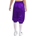 thumbnail image 2 of Yhong Childrens Medieval Capri Pants Solid Color Trousers Stage Performance Outfits Purple 10, 2 of 5