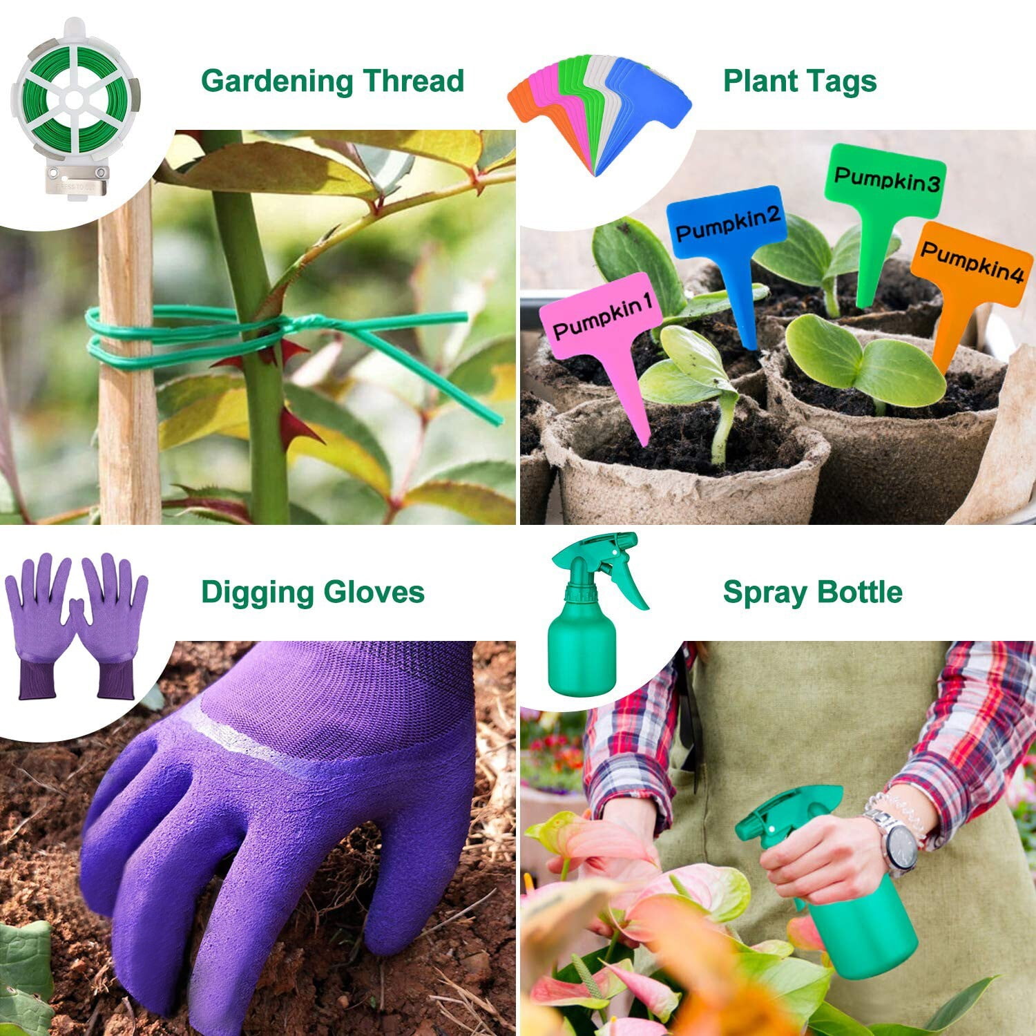 Garden Tools Set, Extra Succulent Tools Set, 83Pcs Heavy Duty Gardening Tools with Garden Tool Bag,Knee Pads Gloves Sprayer Garden Kit, Outdoor Gardening Gifts Tools for Men Women
