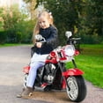 thumbnail image 4 of Gymax 6V Electric Kids Motorcycle 3-Wheel Ride On Toy w/ Adjustable Headlight Red, 4 of 10