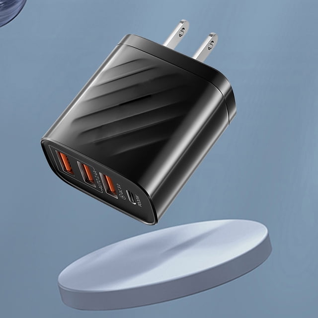 USB+C Wall Mount Phone Charger Portable Fast Charger for Smart Devices Such As Phones, Computers