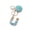 U, variant on Citystores Letter Pendant Plush Ball Key Chain Resin Sequin Buckle Keyring Holder Charm Decoration