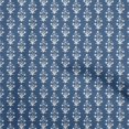 thumbnail image 1 of oneOone Polyester Spandex Navy Blue Fabric Asian Block Print Sewing Craft Projects Fabric Prints By Yard 56 Inch Wide, 1 of 4
