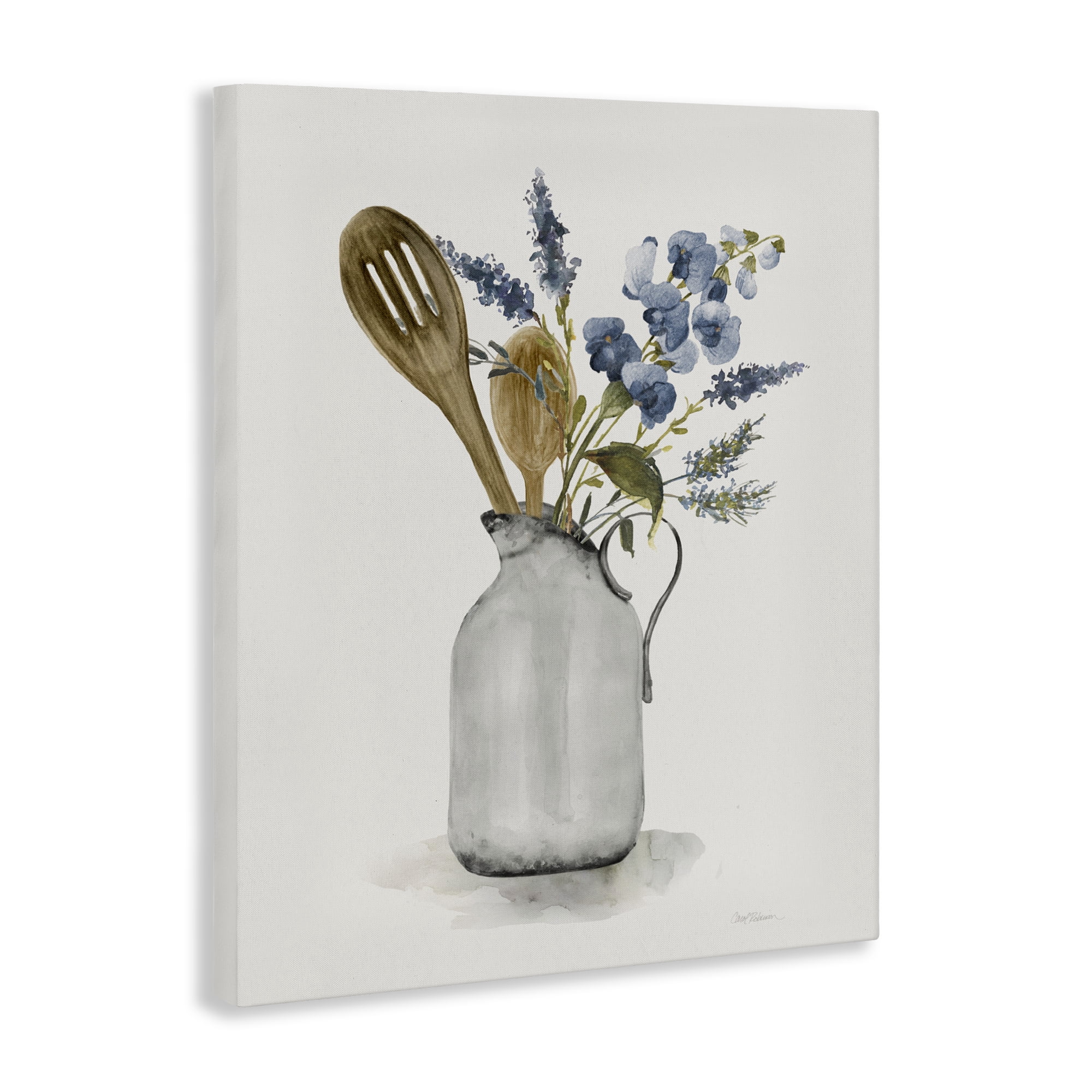 Stupell Industries Vintage Pitcher with Utensils Canvas Wall Art, design by Carol Robinson