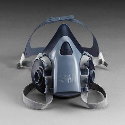 - 3M Large Ultimate Half Mask 7500 Series Reusable Respirator With 3M Cool Flow Exhalation Valve, 4 Point Harness And Bayonet Connection