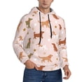 thumbnail image 2 of Fotbe Men's Hoodie with Star Cute Dog Pattern - Kangaroo Pocket Pullover Hooded Sweatshirt, Perfect for Daily Wear, Travel, and Home-X-Large, 2 of 7