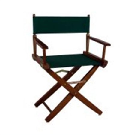 206-04-032-32 18 in. Extra-Wide Premium Directors Chair  Oak Frame with Hunter Green Color Cover