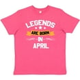 thumbnail image 3 of Inktastic legends are born in april Youth T-Shirt, 3 of 5