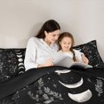 thumbnail image 4 of jejeloiu Snake 7pcs Bedding Comforter Set,Rustic Flowers Leaf Queen Bedding Sets,Boho Bohemian Theme Queen Sheet Sets For Men Women,Luxury Bedroom Decor Reversible, 4 of 8