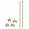 Westbrass D105KBN-01 Faucet Kit - 5/8 in. OD x 3/8 in. OD x 20 in. Bullnose - PVD Polished Brass