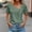 Army Green, variant on ALLLIST Summer Women's Tops Henley Black Blouses Short Sleeve Casual Plain Shirts Womens Clothing