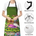 thumbnail image 6 of My Singing Monsters Adjustable Bib Apron, Waterdrop Resistant Aprons with 2 Pockets Cooking Kitchen Aprons for Women Men Chef, 6 of 8