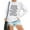 White, variant on Huaizzzy Women's Long Sleeve Hoodie with Crew Neck and Letter Print Casual Sweatshirt for Everyday Wear Crop Sweatsuit Beach Hoodies Women Knit Sweater Pants Set Corded Sweatshirt Fit Cans Old School