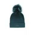 thumbnail image 3 of Fur Pom Beanie Hat - Heather, 3 of 5