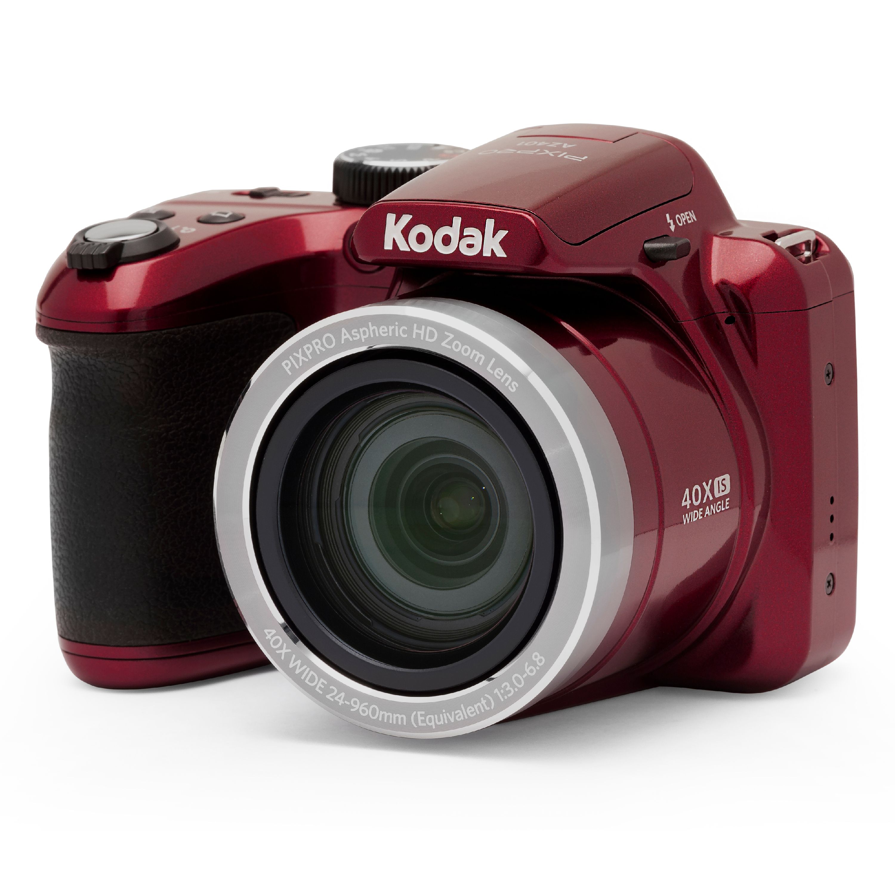 KODAK PIXPRO AZ401 Bridge Digital Camera - 16MP 40X Optical Zoom HD720p video (Red) - image 6 of 15