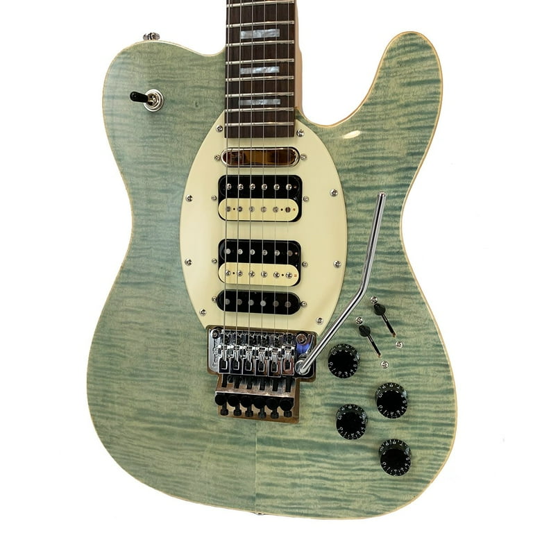 Sawtooth ET Hybrid Electric Guitar with Floyd Rose, Flame