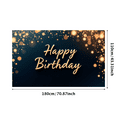 thumbnail image 2 of Golden Sparkle Birthday Banner Happy Birthday Festive Decoration Elegant Design for Birthday Party Indoor Celebration Event Decoration, 2 of 7