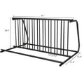 thumbnail image 2 of Garvee Commercial Grid Bike Rack - 61" Floor Bike Rack Bicycle Floor Parking Stand Floor Bike Rack Stand 10-Bike Capacity Dual Sided Bicycle Storage Stand for Garages Stores Schools Universities, 2 of 8