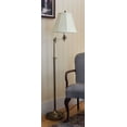 thumbnail image 2 of House Of Troy CL200-AS Club Collection Portable Floor Lamp, Antique Sliver with Off White Soft Shade, 2 of 3