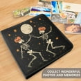 thumbnail image 4 of FORMRS 3 Ring Photo Album 4"x6" Self Adhesive Large Capacity PU Leather Cover, Black Halloween Dancing, 4 of 8