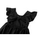 thumbnail image 5 of Vestido halter Dutebare para niñas pequeñas, algodón y lino, con volantes, 130, 5 of 6