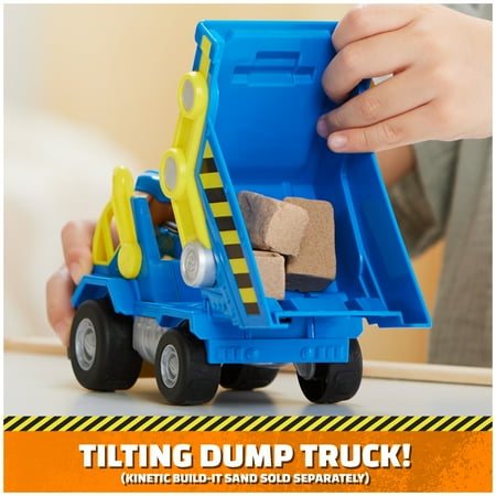 Rubble & Crew, Toy Dump Truck with Wheeler Action Figure, for Kids Ages 3+