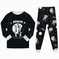 thumbnail image 5 of Kaprioy Boys Pajamas Fall Winter Toddler Boy Pajamas Cotton Pjs Set Kids Dinosaur 2 Piece Long Sleeve Sleepwear, 5 of 7