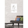 thumbnail image 2 of Woman - Continuous Line Drawing Wall Poster, 14.725" x 22.375", Framed, 2 of 3