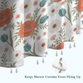 thumbnail image 6 of Pioneer Flower Floral Print Pattern Shower Curtain 72"x72", Bathroom Decorative Shower Curtain Set with 12 Hooks, Waterproof Washable, 6 of 6