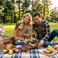 thumbnail image 6 of 3-Tier Collapsible Wooden Serving Tray Rack – Rustic Multi-Layer Display Stand with Handle, Detachable Deli Platter Board – Space-Saving Pyramid-Style Kitchen Organizer for Countertop, Dessert, 6 of 7
