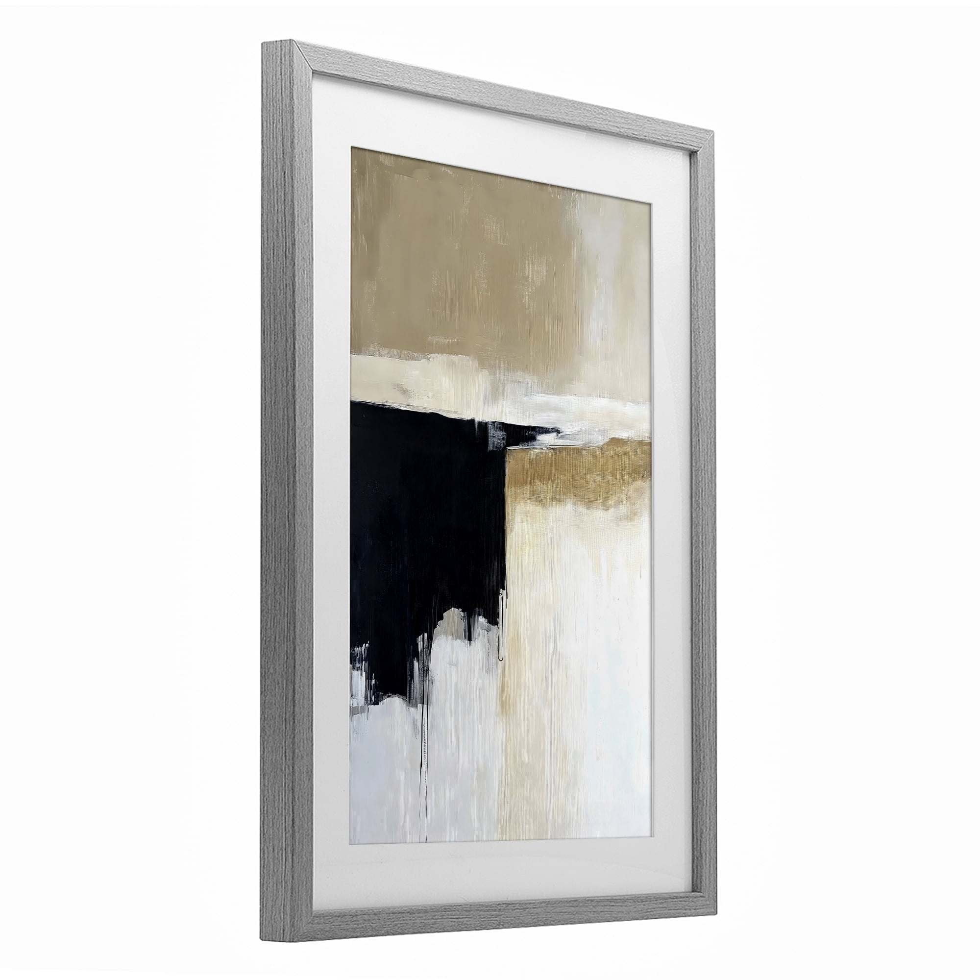 Stupell Industries Desert Shades Muted Neutrals Gray Framed Print Under Glass, design by Gina Kelly