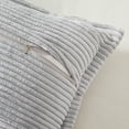 thumbnail image 3 of Topfinel 16" x 16" Wide Side Pillowcase,Corduroy Decorative Textured Pillow Cover, Grey,Set of 2, 3 of 8
