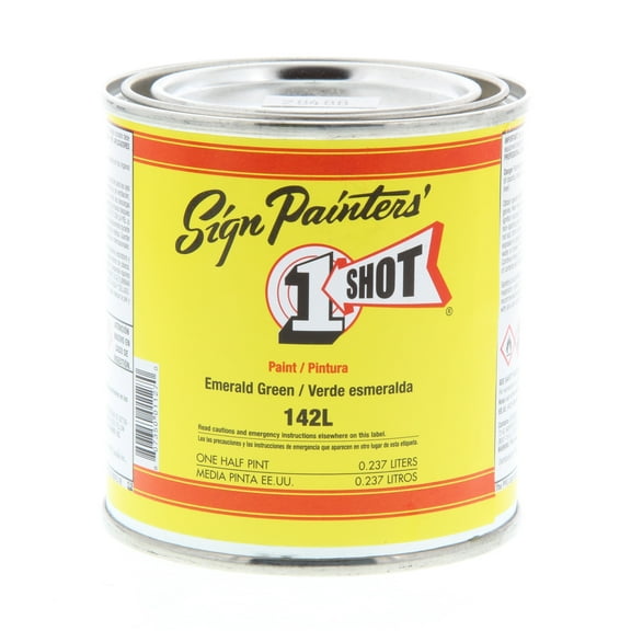 1 Shot Lettering Enamel, 8 oz., Emerald Green