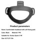 thumbnail image 5 of Methold Cojín para cabeza de auriculares VR, almohadilla para casco, cabeza de TPU para aliviar la presión, extraíble, antideslizante, ligero, Electrónica, 5 of 6