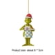 thumbnail image 4 of Elfo verde de Navidad Árbol de Navidad Ornamento Dibujos animados Colgando Portátil para regalo de vacaciones Hugtrwg Para estrenar, 4 of 8