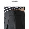 thumbnail image 3 of Franhais Girls High Waisted Plain Pleated Skirt Skater Tennis School Uniforms A-line Mini Skirt Lining Shorts, 3 of 4