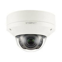 Hanwha Vision WiseNet X XNV-8080R - Network surveillance camera - dome - outdoor - dustproof / waterproof / vandal-proof - color (Day&Night) - 6 MP - 2560 x 1920 - auto iris - motorized - audio - composite - LAN 10/100 - MPEG-4, MJPEG, H.264, AVC, H.265 - DC 12 V / AC 24 V / PoE