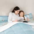 thumbnail image 4 of Manfei White Blue Lighthouse Bedding Sets Full Size,Oil Painting Comforter Sets with Sheets,Ocean Theme Bed in a Bag Full Size,Lightweight Bedroom Decor,7-Piece, 4 of 7