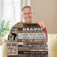 thumbnail image 3 of LHSHID Grandpa Gifts Gifts for Grandpa Blanket Grandpa Birthday Gifts from Granddaughter Soft Cozy Flannel Throw Blanket Christmas for Grandfather 30"x40", 3 of 7