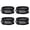 Black, variant on Lerpwige 4Pcs Bike Ankle Leg Strap Elastic Bike Ankle Riding Puttee Cycling Safety Bind